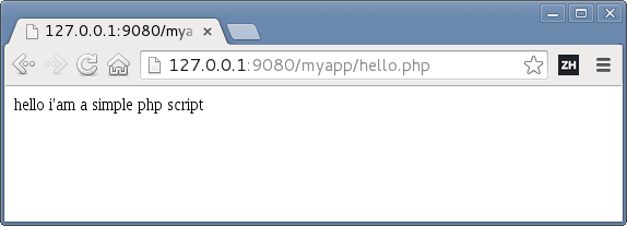 Simple PHP script browser result